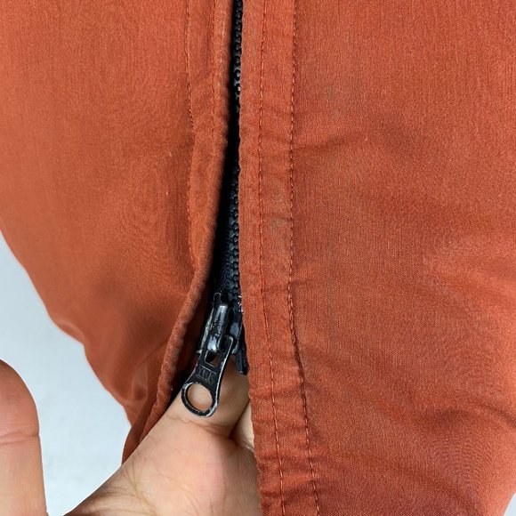 Vintage Frostline Kit Goose Down Coat Parka Jacket Orange Mens Size Medium - Picture 6 of 12